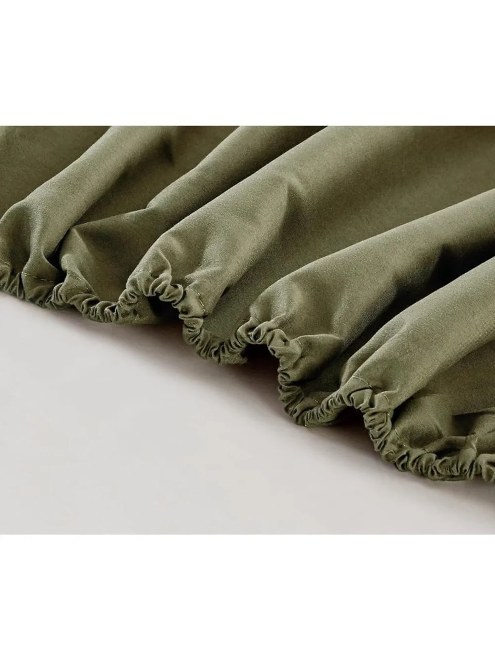 Olive Green Premium Cotton king 200Tc 4 piece Bed Sheet Set